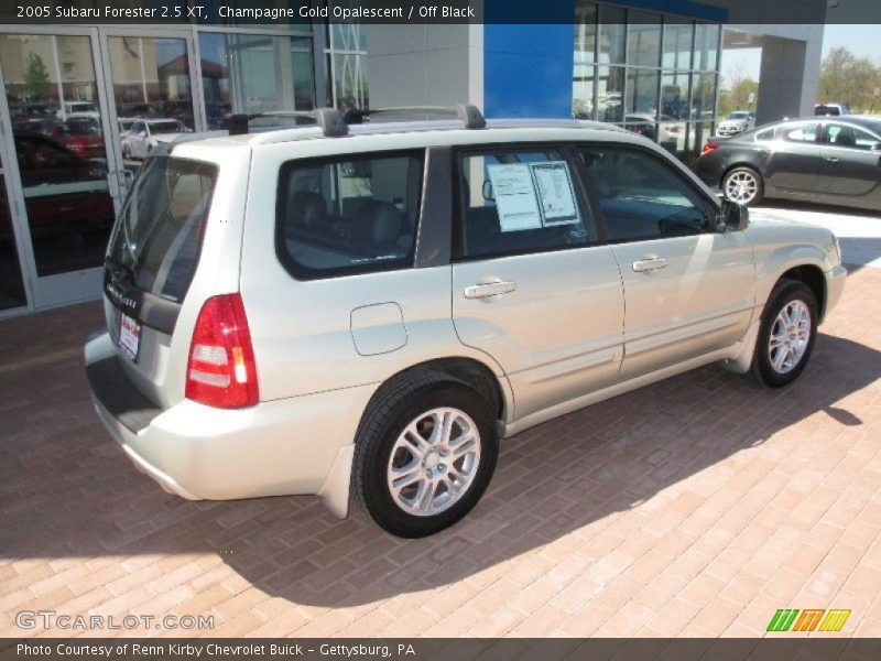 Champagne Gold Opalescent / Off Black 2005 Subaru Forester 2.5 XT