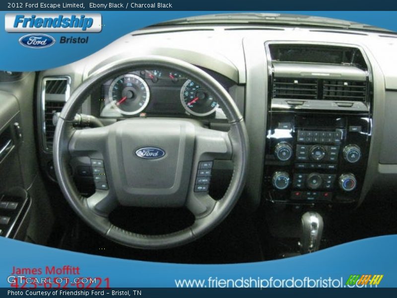 Ebony Black / Charcoal Black 2012 Ford Escape Limited