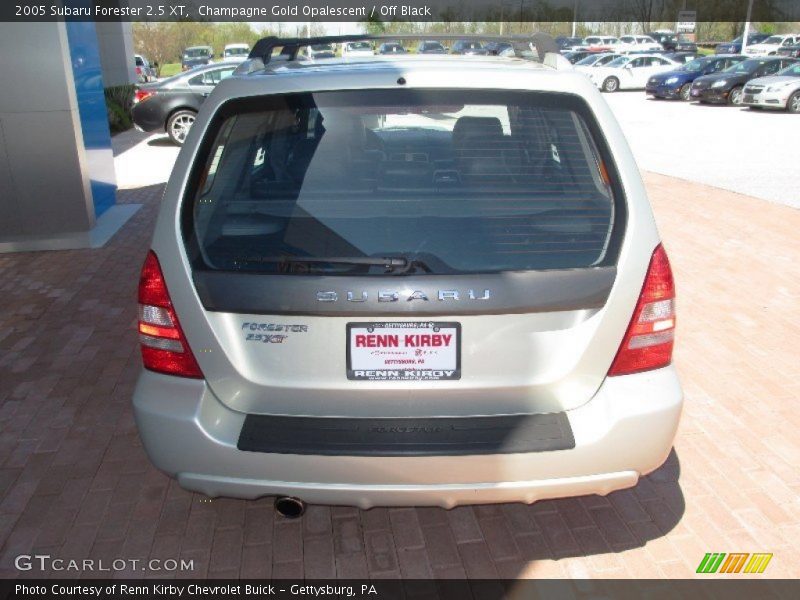 Champagne Gold Opalescent / Off Black 2005 Subaru Forester 2.5 XT