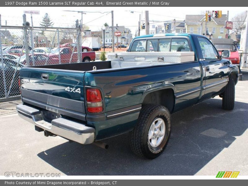 Emerald Green Metallic / Mist Gray 1997 Dodge Ram 1500 Laramie SLT Regular Cab 4x4