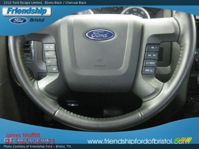 Ebony Black / Charcoal Black 2012 Ford Escape Limited