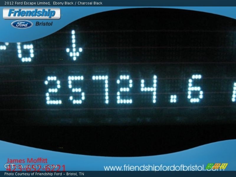 Ebony Black / Charcoal Black 2012 Ford Escape Limited