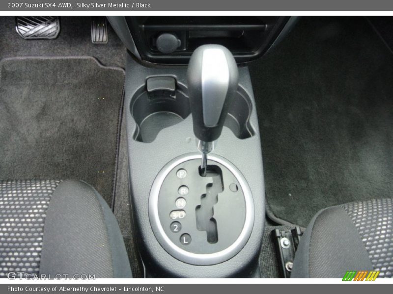 Silky Silver Metallic / Black 2007 Suzuki SX4 AWD