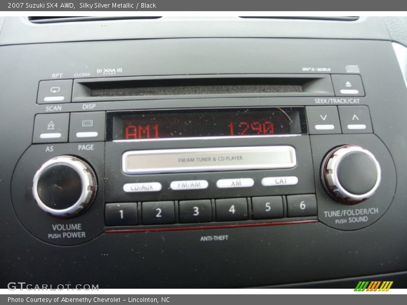 Silky Silver Metallic / Black 2007 Suzuki SX4 AWD