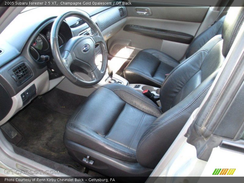 Champagne Gold Opalescent / Off Black 2005 Subaru Forester 2.5 XT