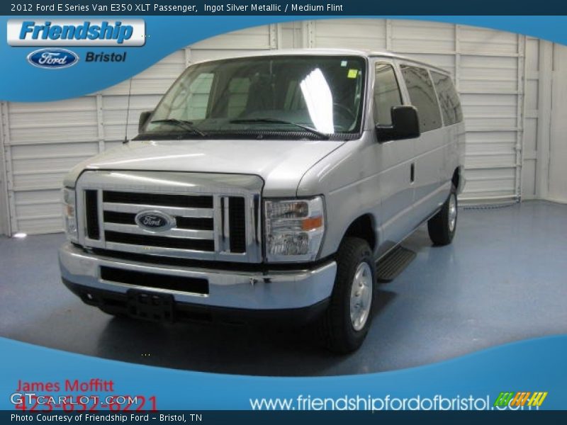 Ingot Silver Metallic / Medium Flint 2012 Ford E Series Van E350 XLT Passenger