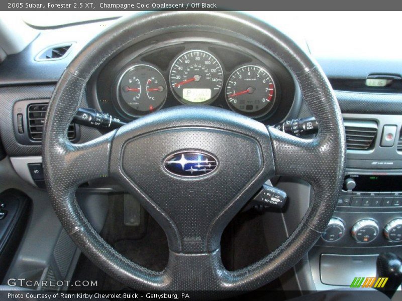 Champagne Gold Opalescent / Off Black 2005 Subaru Forester 2.5 XT