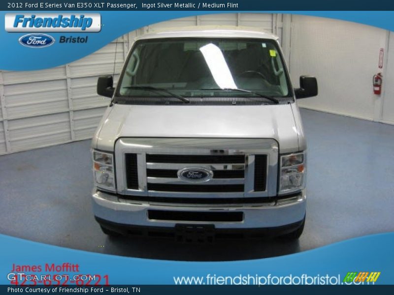 Ingot Silver Metallic / Medium Flint 2012 Ford E Series Van E350 XLT Passenger