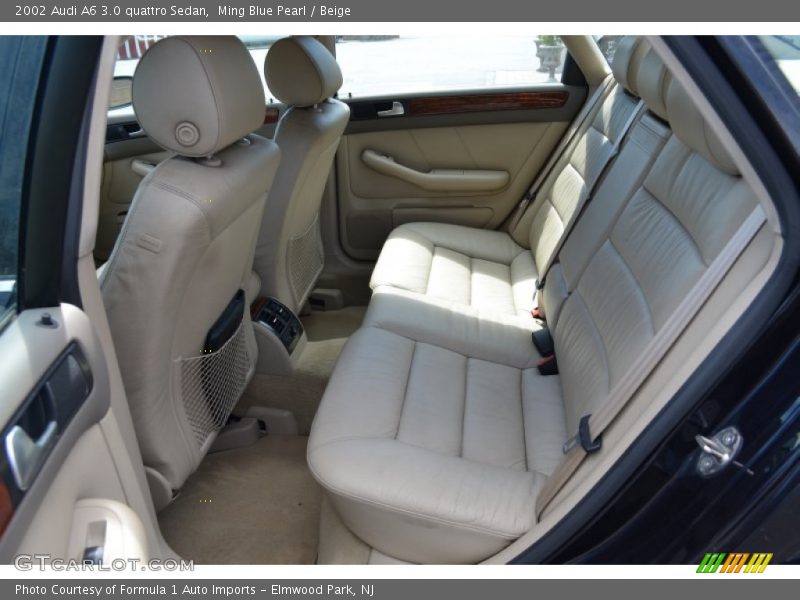 Ming Blue Pearl / Beige 2002 Audi A6 3.0 quattro Sedan