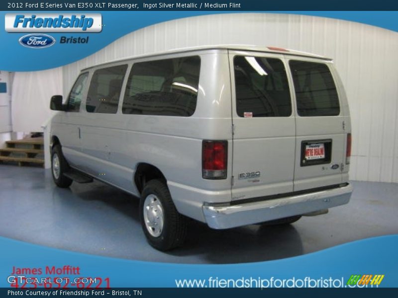 Ingot Silver Metallic / Medium Flint 2012 Ford E Series Van E350 XLT Passenger
