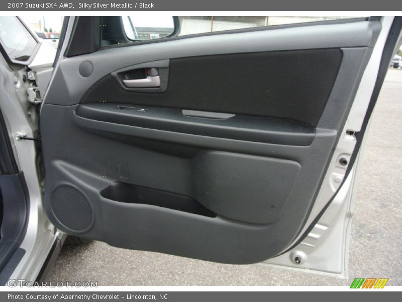 Silky Silver Metallic / Black 2007 Suzuki SX4 AWD