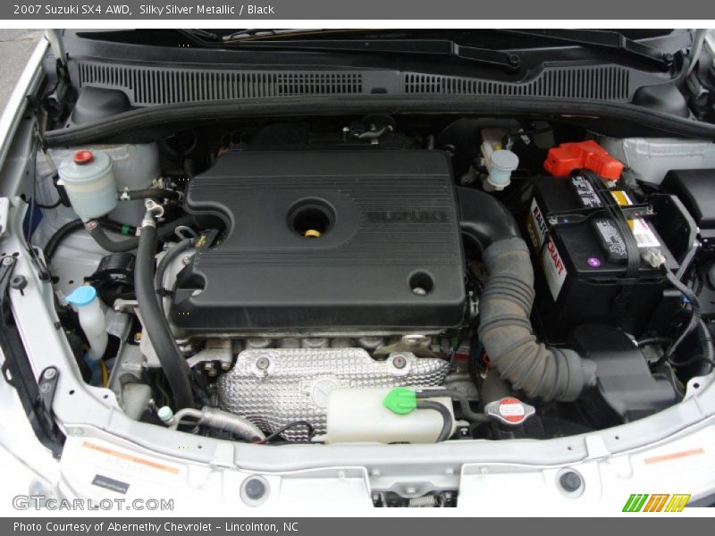 Silky Silver Metallic / Black 2007 Suzuki SX4 AWD