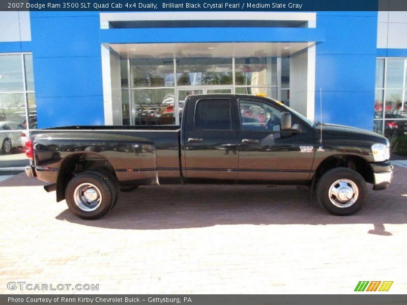  2007 Ram 3500 SLT Quad Cab 4x4 Dually Brilliant Black Crystal Pearl