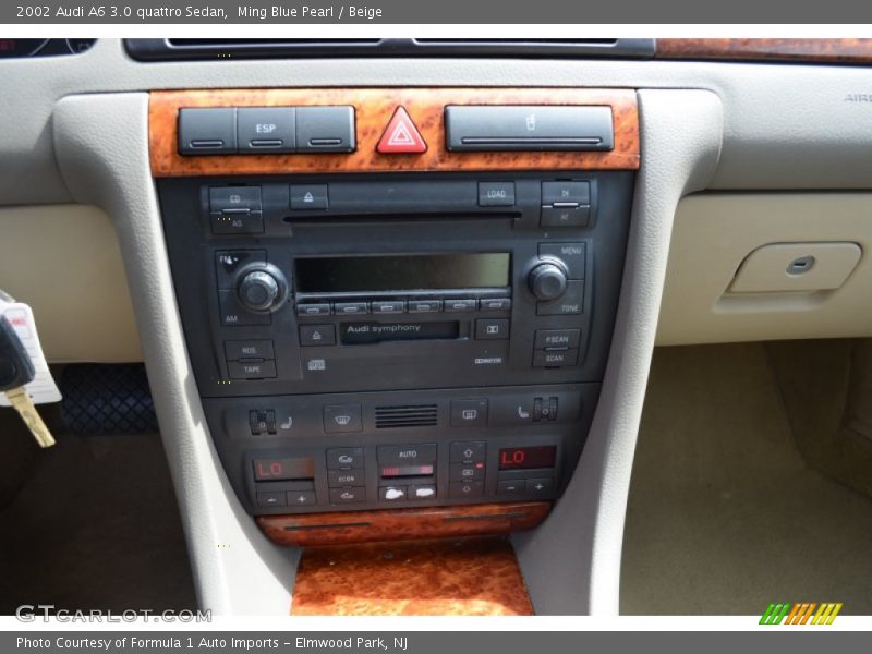 Ming Blue Pearl / Beige 2002 Audi A6 3.0 quattro Sedan