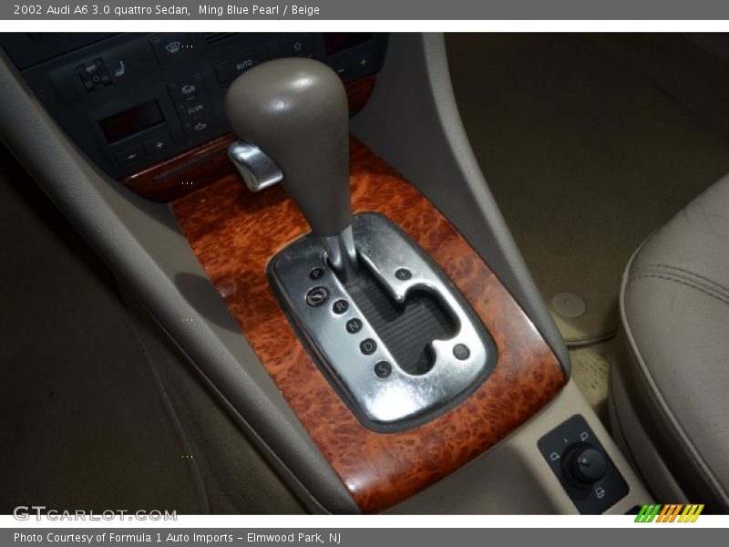 Ming Blue Pearl / Beige 2002 Audi A6 3.0 quattro Sedan