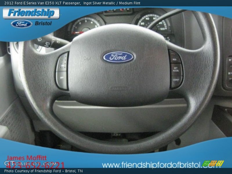 Ingot Silver Metallic / Medium Flint 2012 Ford E Series Van E350 XLT Passenger