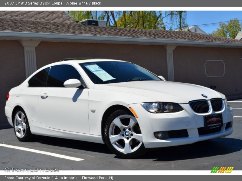 Alpine White / Black 2007 BMW 3 Series 328xi Coupe