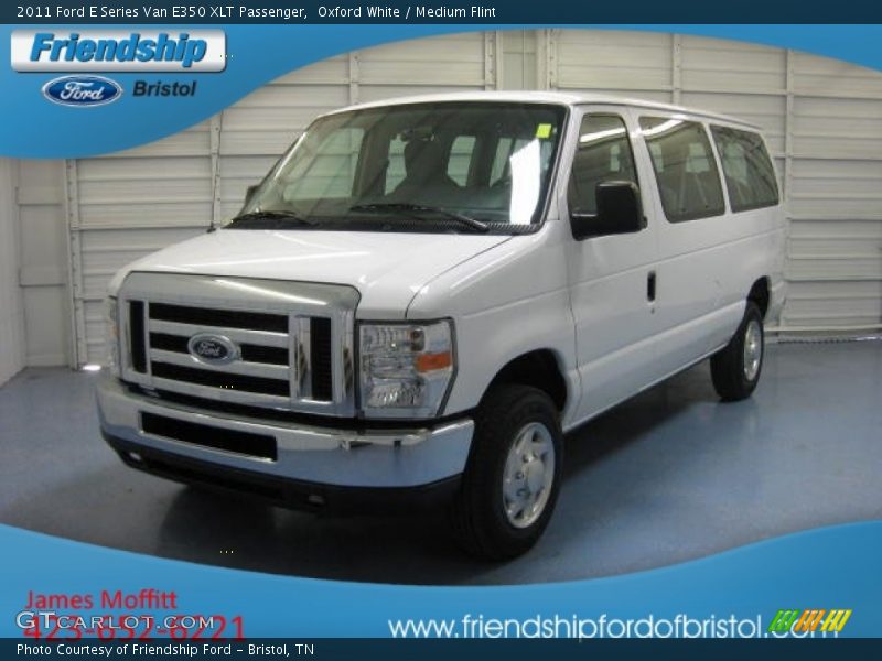 Oxford White / Medium Flint 2011 Ford E Series Van E350 XLT Passenger