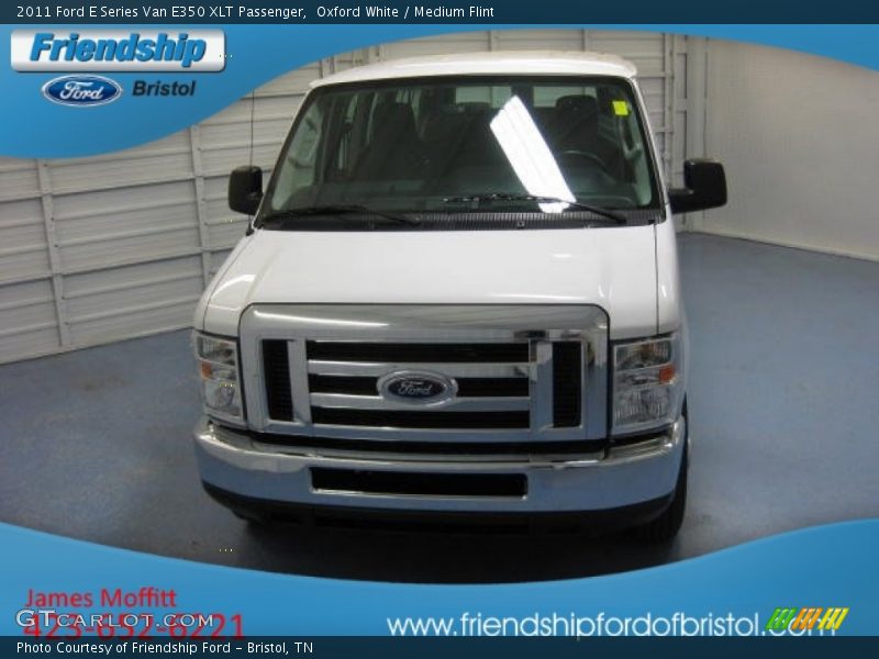 Oxford White / Medium Flint 2011 Ford E Series Van E350 XLT Passenger