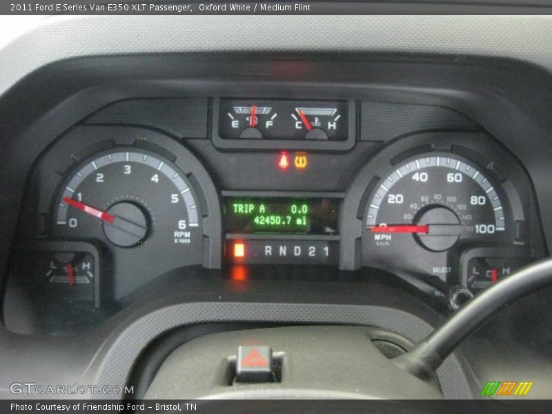 Oxford White / Medium Flint 2011 Ford E Series Van E350 XLT Passenger