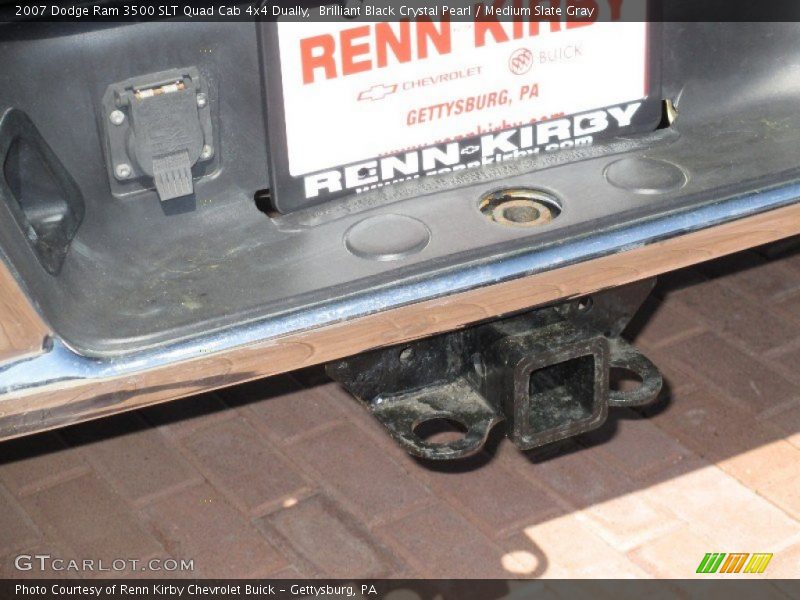 Brilliant Black Crystal Pearl / Medium Slate Gray 2007 Dodge Ram 3500 SLT Quad Cab 4x4 Dually