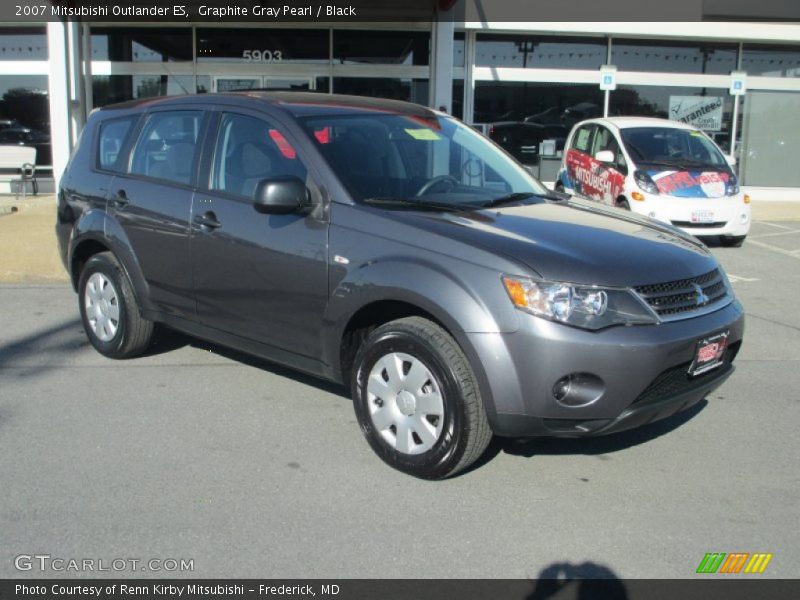 Graphite Gray Pearl / Black 2007 Mitsubishi Outlander ES