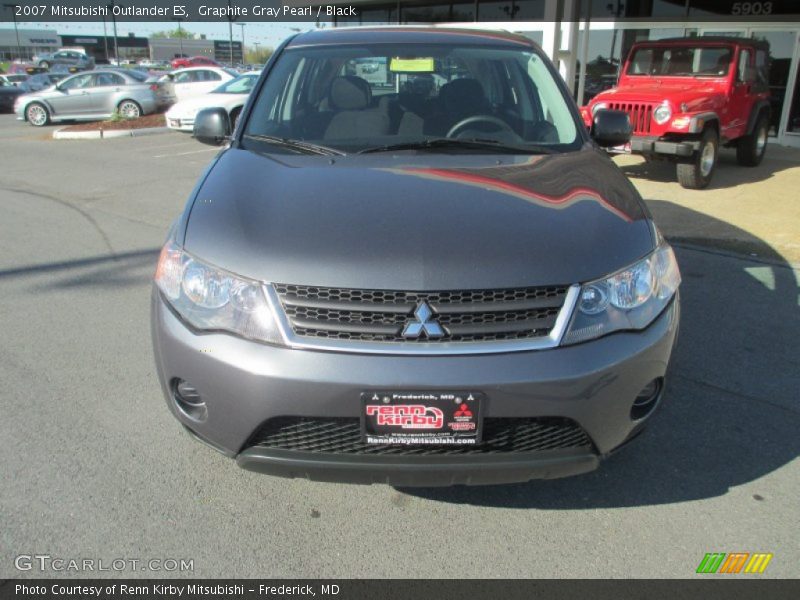 Graphite Gray Pearl / Black 2007 Mitsubishi Outlander ES