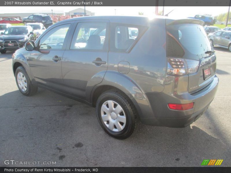 Graphite Gray Pearl / Black 2007 Mitsubishi Outlander ES
