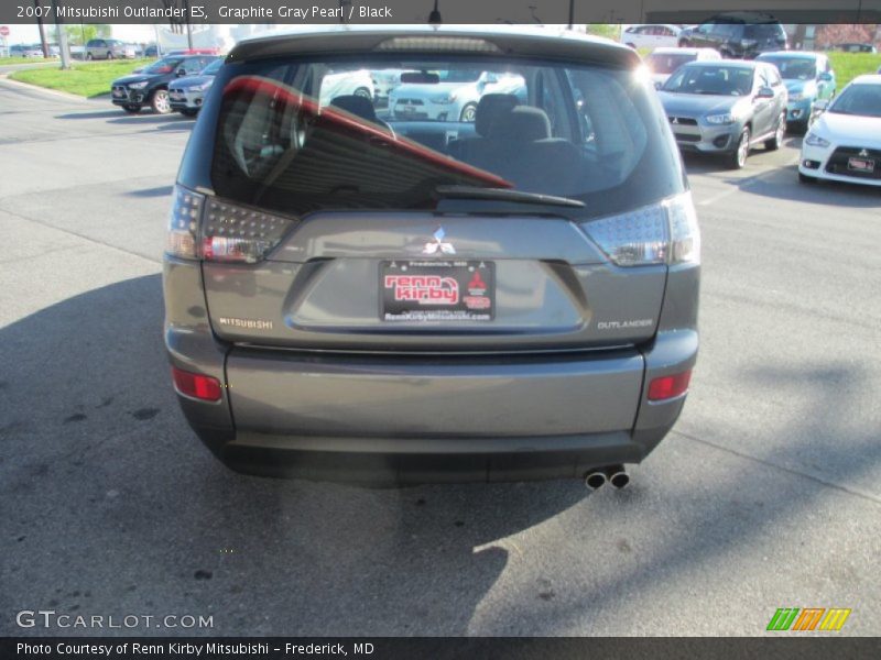 Graphite Gray Pearl / Black 2007 Mitsubishi Outlander ES