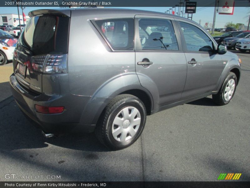 Graphite Gray Pearl / Black 2007 Mitsubishi Outlander ES