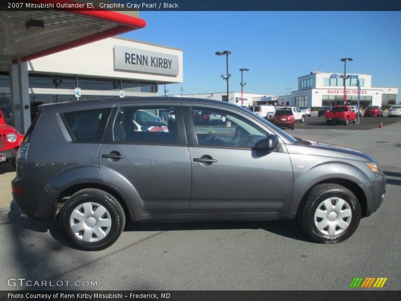 Graphite Gray Pearl / Black 2007 Mitsubishi Outlander ES