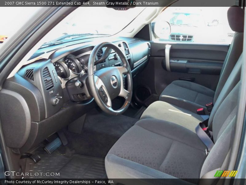 Stealth Gray Metallic / Dark Titanium 2007 GMC Sierra 1500 Z71 Extended Cab 4x4