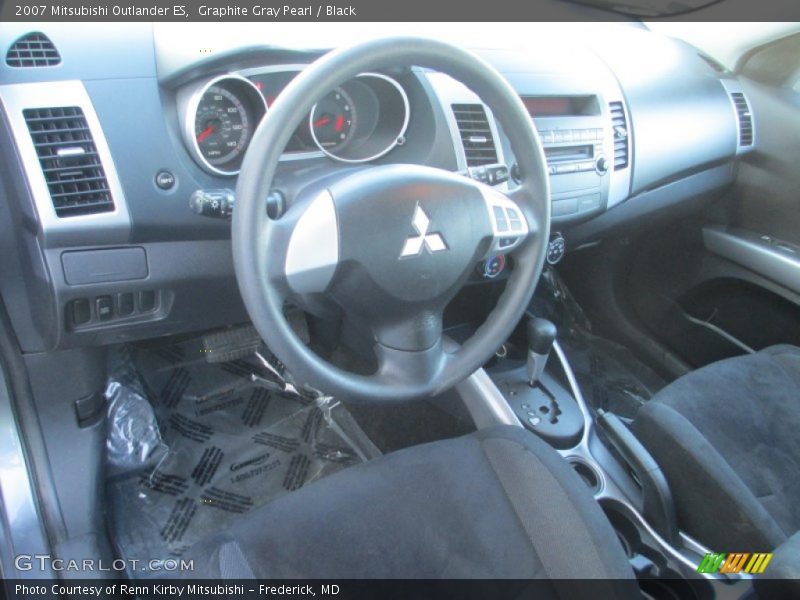 Graphite Gray Pearl / Black 2007 Mitsubishi Outlander ES