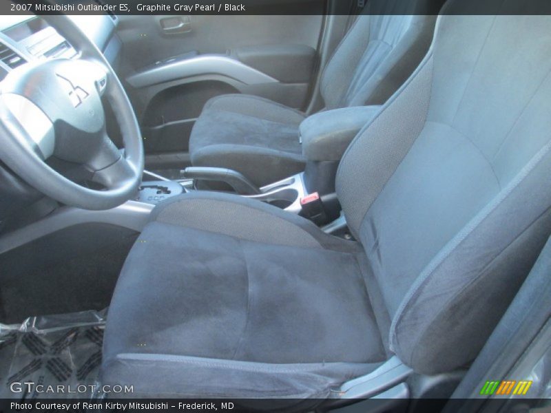 Graphite Gray Pearl / Black 2007 Mitsubishi Outlander ES