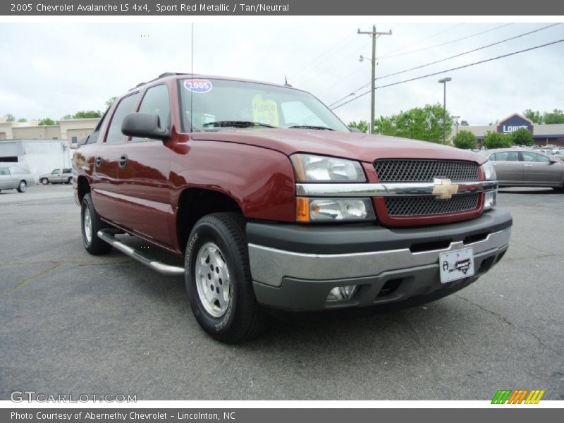 Sport Red Metallic / Tan/Neutral 2005 Chevrolet Avalanche LS 4x4