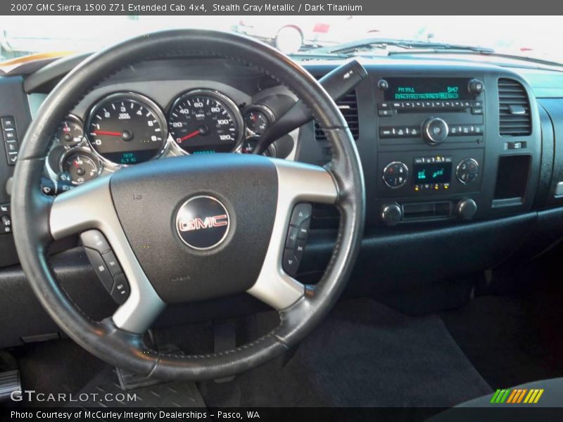 Stealth Gray Metallic / Dark Titanium 2007 GMC Sierra 1500 Z71 Extended Cab 4x4