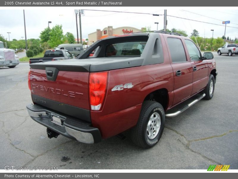 Sport Red Metallic / Tan/Neutral 2005 Chevrolet Avalanche LS 4x4