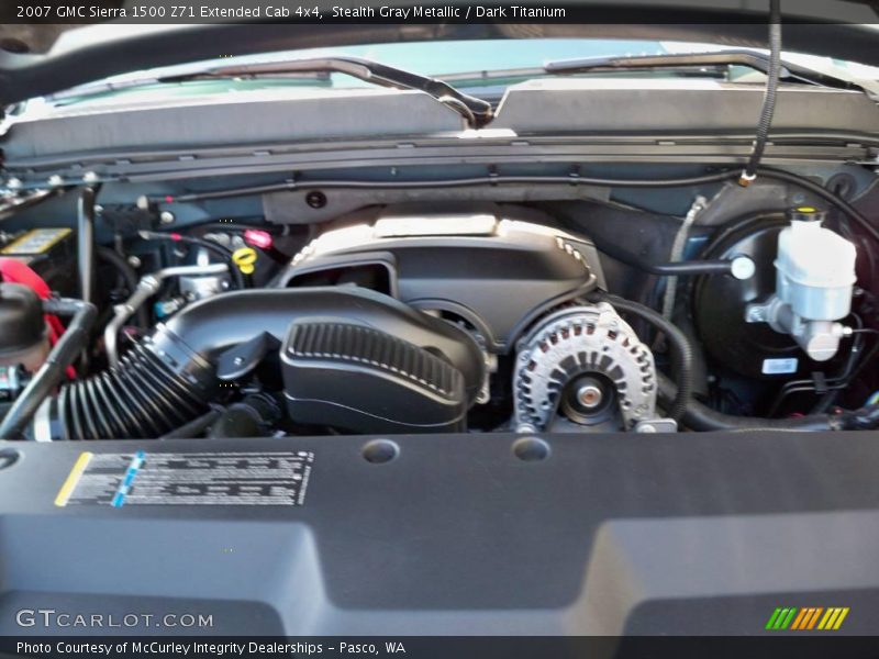 Stealth Gray Metallic / Dark Titanium 2007 GMC Sierra 1500 Z71 Extended Cab 4x4