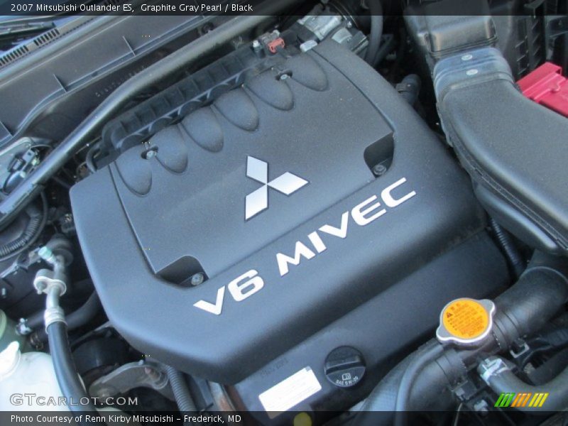 Graphite Gray Pearl / Black 2007 Mitsubishi Outlander ES