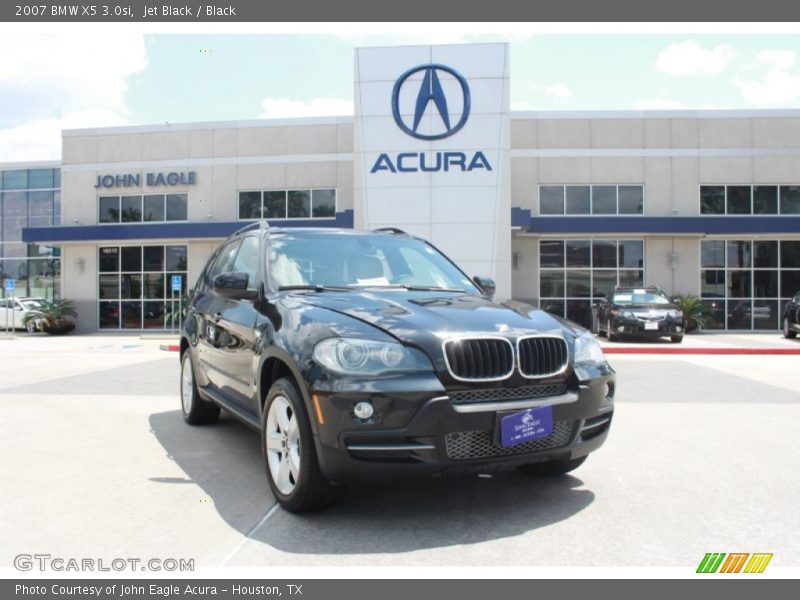 Jet Black / Black 2007 BMW X5 3.0si