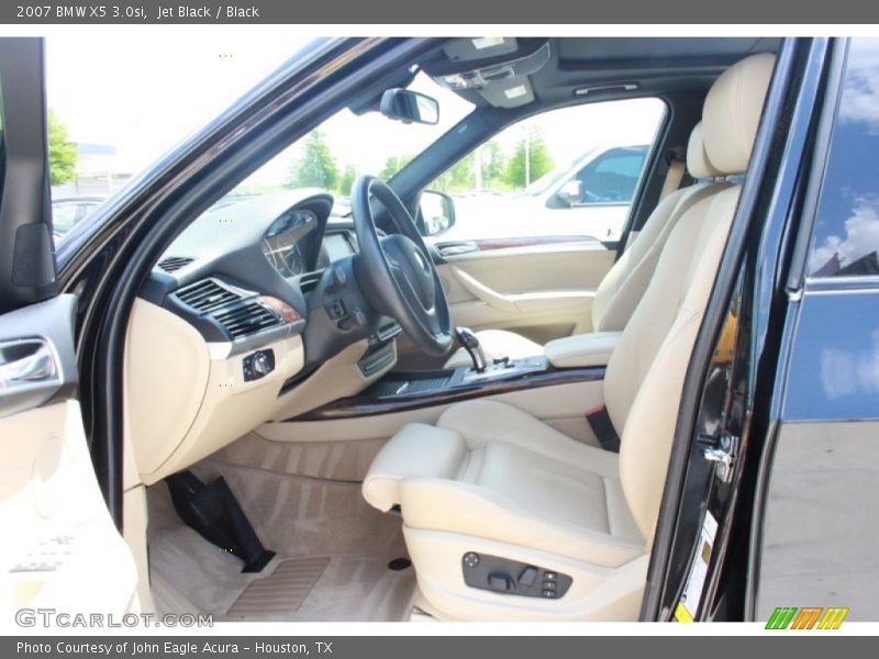 Jet Black / Black 2007 BMW X5 3.0si
