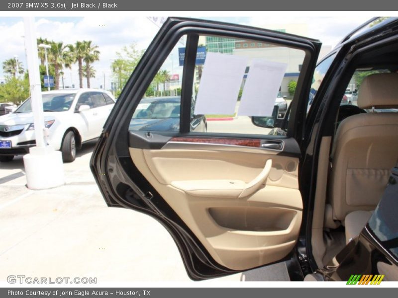 Jet Black / Black 2007 BMW X5 3.0si