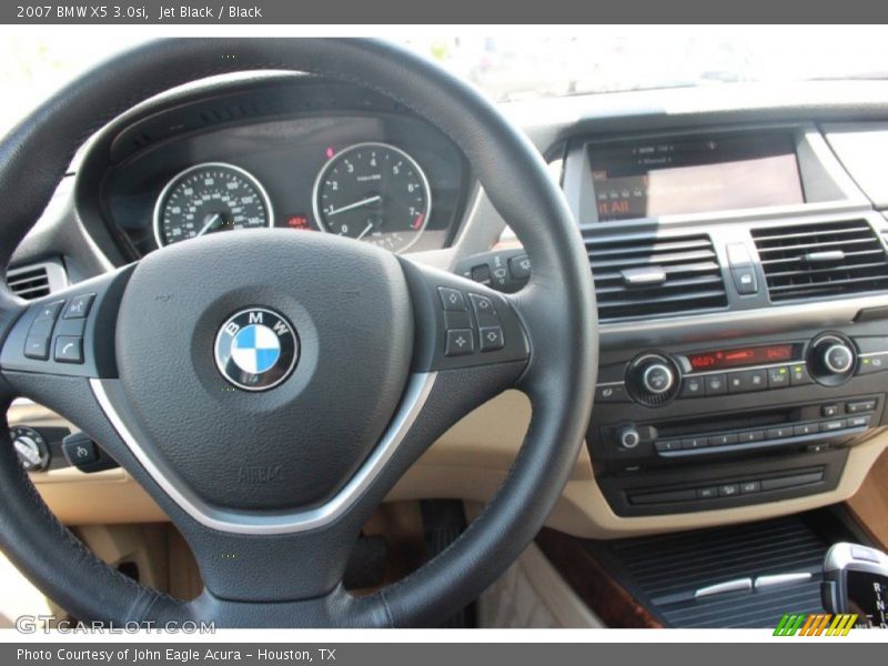 Jet Black / Black 2007 BMW X5 3.0si