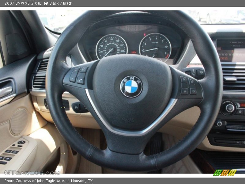 Jet Black / Black 2007 BMW X5 3.0si
