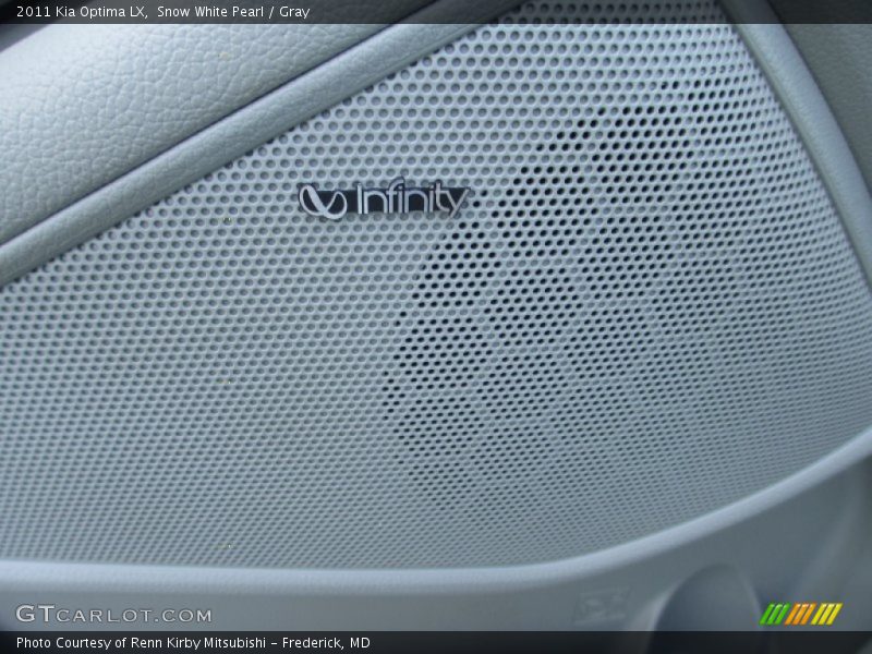 Snow White Pearl / Gray 2011 Kia Optima LX