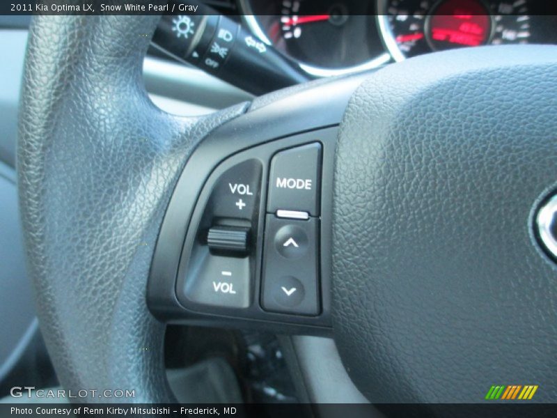 Snow White Pearl / Gray 2011 Kia Optima LX