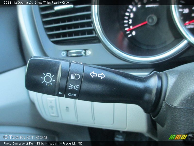 Snow White Pearl / Gray 2011 Kia Optima LX