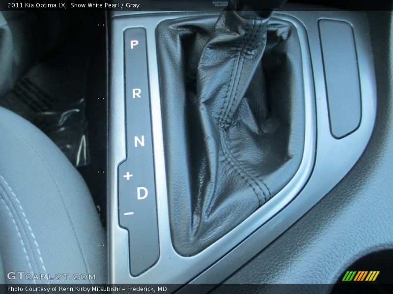 Snow White Pearl / Gray 2011 Kia Optima LX