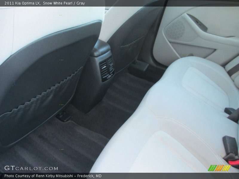 Snow White Pearl / Gray 2011 Kia Optima LX