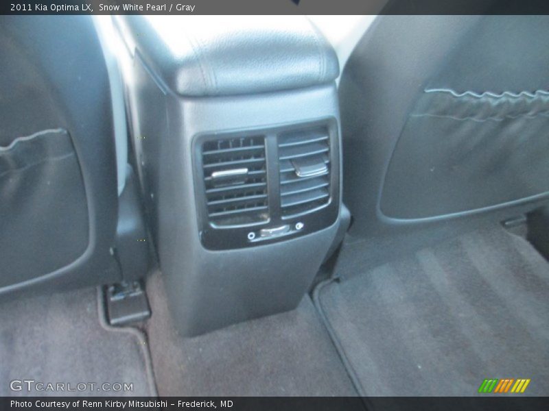 Snow White Pearl / Gray 2011 Kia Optima LX